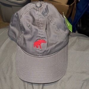 TuskWear Southern Collegiate NWT Men's Bama Gray Cap with Red Elephant Design